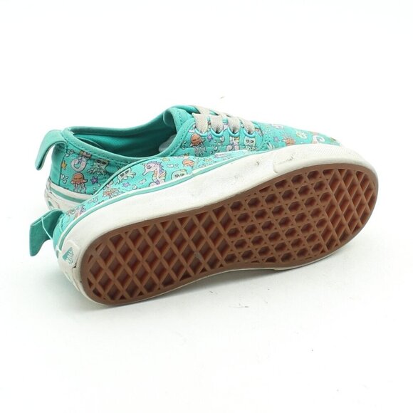 Vans Little Girls Green Lace Up Sneakers - Picture 11 of 11